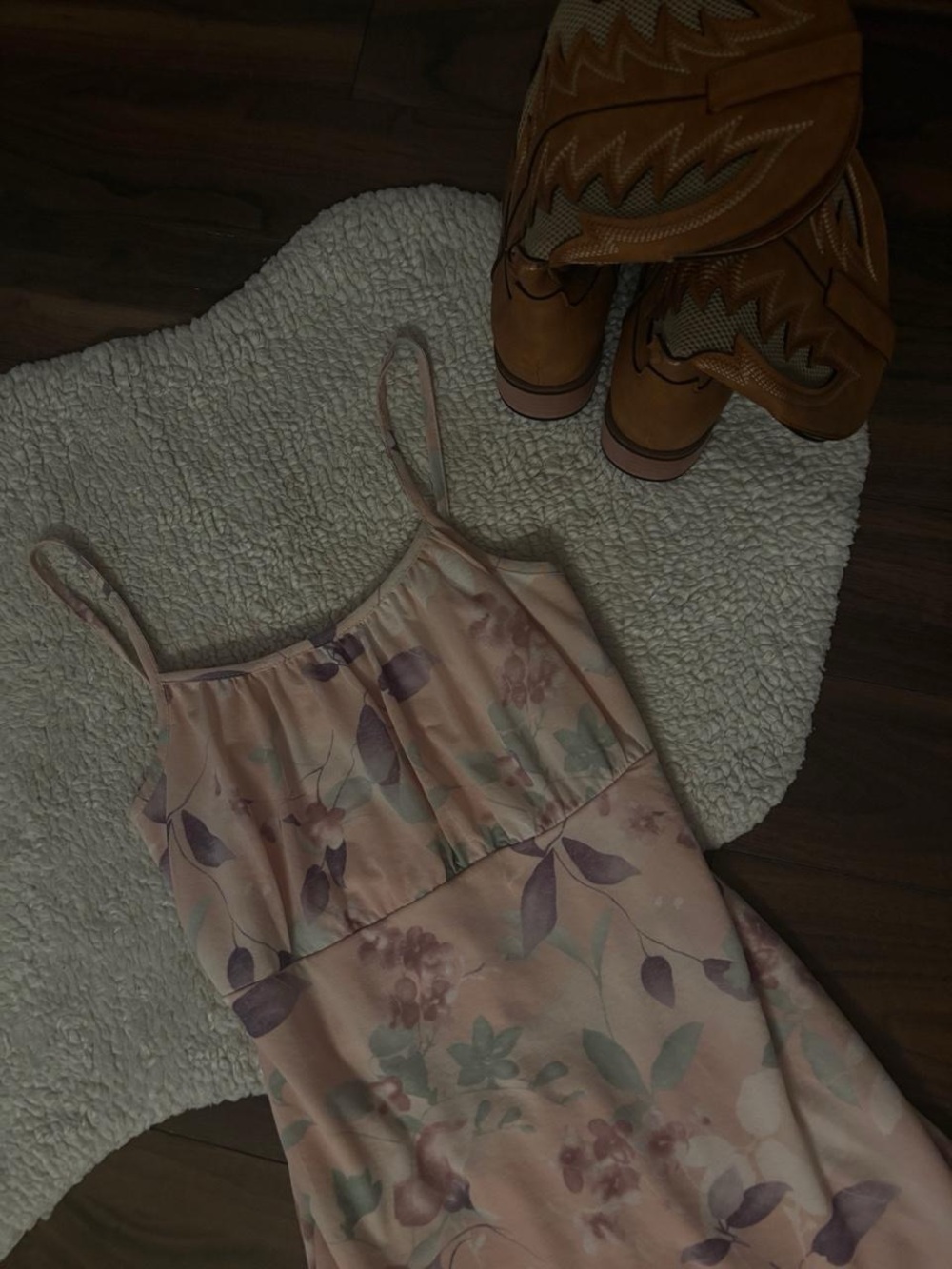 🤎VINTAGE FLORAL DRESS - Picture 3 of 5